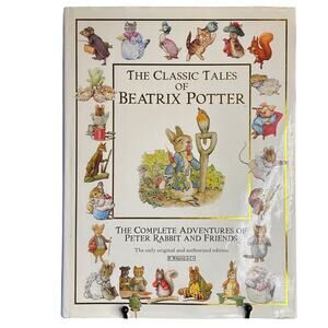 VTG 1987 Classic Tales of Beatrix Potter, Complete Peter Rabbit & Friends, HCDJ